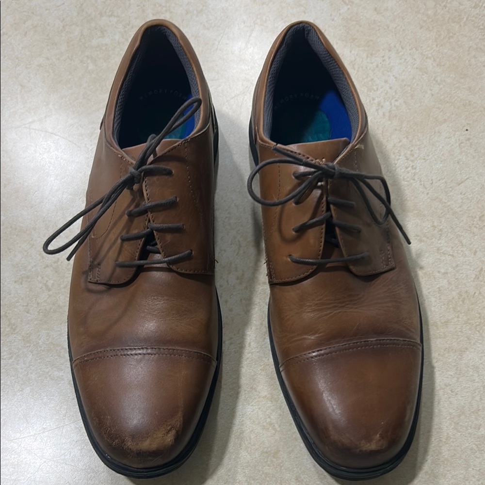 Nunn Bush Brown Leather Oxford Shoes